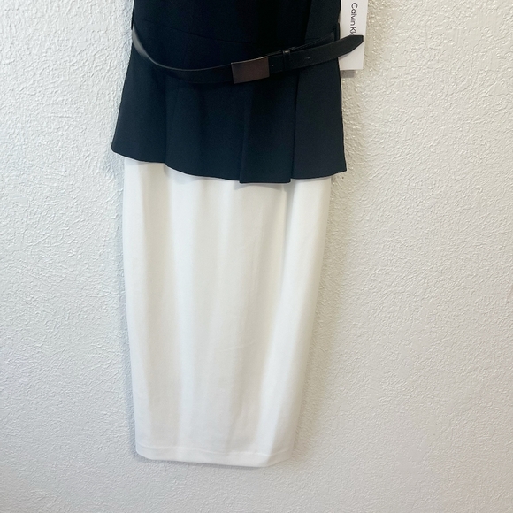 🎉NWT Calvin Klein Crewneck Color-Block Midi Dress - Picture 6 of 12